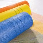 Different colors acrylic acid coated fiberglass net used for construction