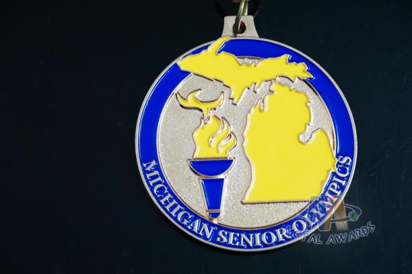 Olympics Game Badminton Custom Sports Medals With Shiny Copper Plating Printing