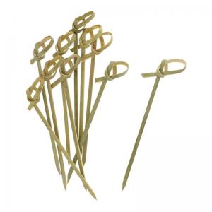 Wholesale Party Supplies Bamboo Knot Cocktail Sticks Skewer bamboo ear pick 9cm 4 Inch from china suppliers