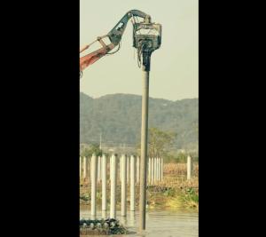 Wholesale 3200rpm River Canal Pond Sheet Pile Driving Machine For Photovoltaic Sheet from china suppliers