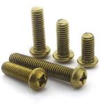 Size M2-M6 Brass Pan Head Machine Screws 4-40mm Electrical Screws ANSI