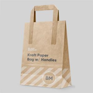 Wholesale Custom Printing Shopper Paper Bag Kraft Paper Bags With Handles from china suppliers