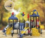 steel playground equipment children commercial playground slides for kindergarte