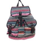 European and American women's national wind pattern casual fashion canvas
