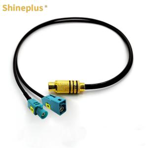 Wholesale RG174 Coaxial Wire Harness One Two RCA Lotus Male Head Turn E Type FAKRA Cable Antenna RF Harness from china suppliers