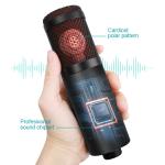 GESTTON USB C Condenser Microphone With Sound Card High Sensitivity