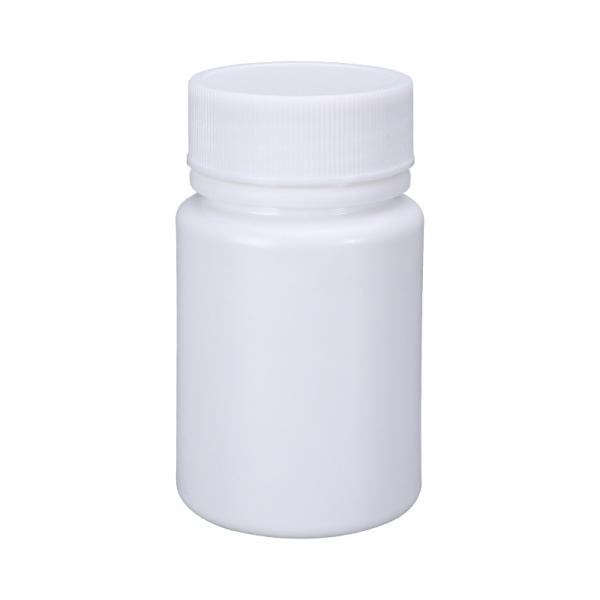 Hot Stamping 50cc Empty Plastic Bottle Capsule Pill with White Aluminum Foil