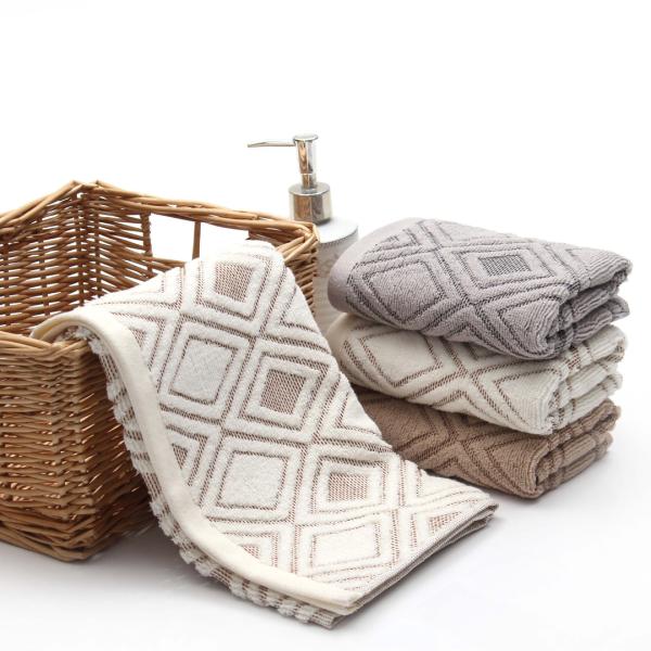 Thickened and Absorbent 100% Pure Cotton Face Towel 34*74cm for Household Adult