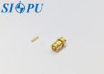 Beryllium Bronze RF Coaxial Connector Lightweight With SMP Female