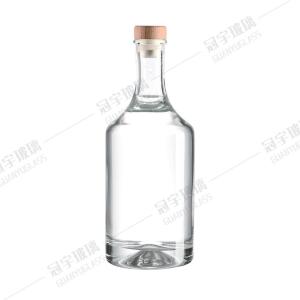 Wholesale Customized Glass Wine Bottle 700ml 750ml Long Neck Clear Collar Material from china suppliers