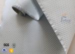 220g 0.2mm Checked Aluminized Fiberglass Fabric For Decoration