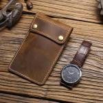 CROSS-BORDER RETRO CRAZY HORSE LEATHER WATCH BAG CONVENIENT CREATIVE LEATHER