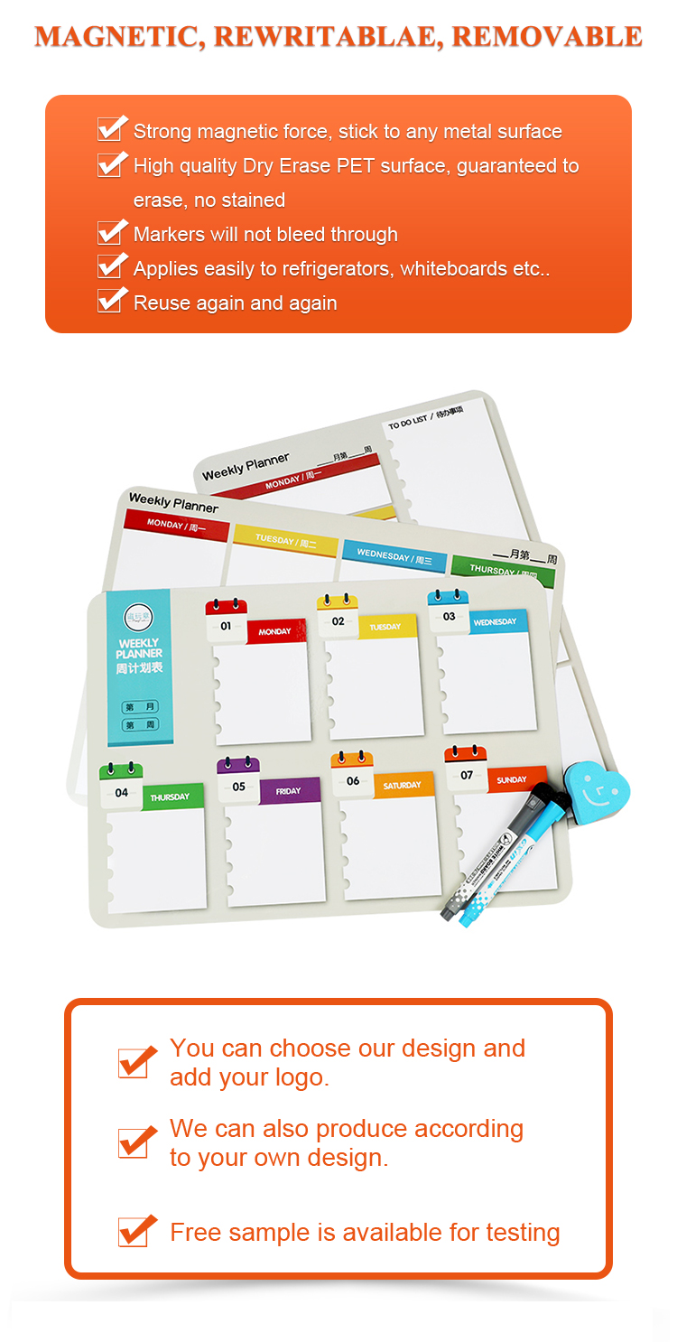 Magnetic Weekly Planner