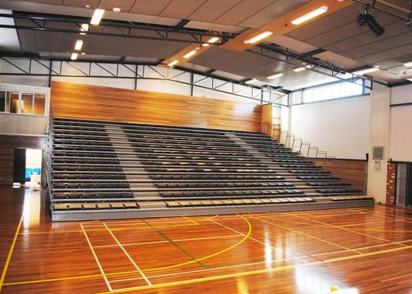 Retractable Football Stadium Bleachers / Customized Indoor Gym Bleachers 500MM