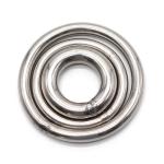 Circle Round Welded Metal O Rings Hook Heavy Duty Rope Accessory Nickle Free