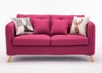 Combined Luxury Bedroom Furniture , Three Seater Modern Fabric Sofa Set