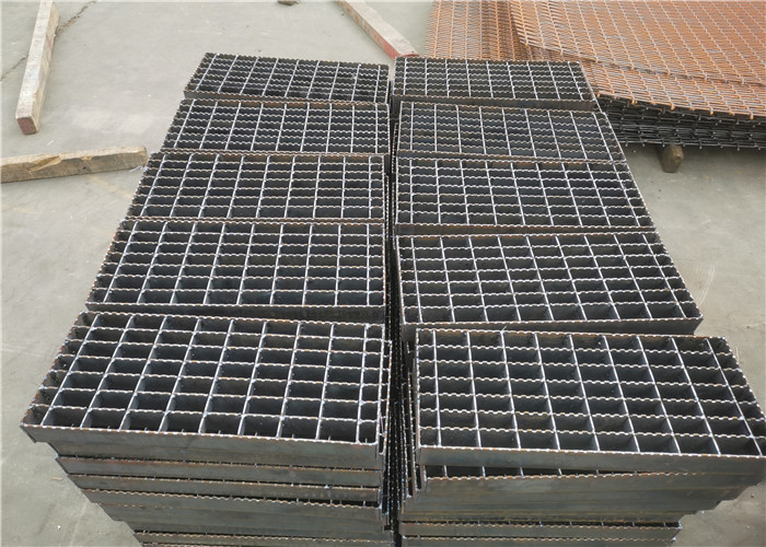 Q235 Carbon Steel Platform Steel Grating Galvanized Serrated Square Shape