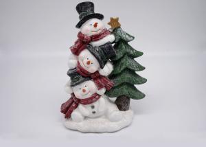 Wholesale Logo Customized Polyresin Crafts Snowman Christmas Tree Decorations Figurines Gifts from china suppliers