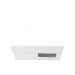 Magnet closure bow tie collapsible gift paper packaging box with black ribbon