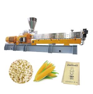 Wholesale Biodegradable Material PLA Bamboo Powder Starch Granulator Line 300~500kg/H from china suppliers