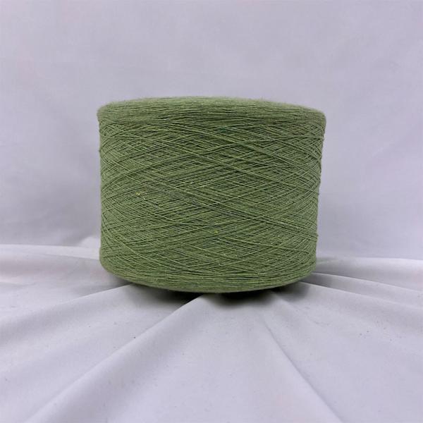 NE 24s/26s Green Cotton Polyester Blended Yarn Recycled Cotton Yarn For Circular