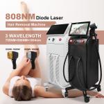 Painless Diode Laser Hair Removal Machine 808nm 3 Wavelength Laser Beauty
