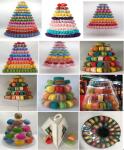 Clear Plastic 10 Tier Macaron Stand 62cm Macaron Wedding Display