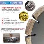 Good Performance 4.5 5 Inch Tuck Point Crack Chaser Grout Repair Diamond Saw