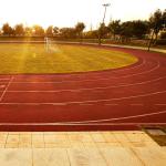IAAF Certificated Athletic Running Track Blue Walking Way Jogging Track