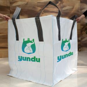 China FIBC White 50x80cm 1Ton Jumbo Bags Big Grain Bags For Transport Packing on sale