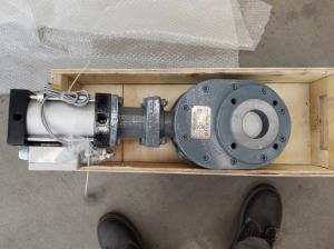Wholesale Balance Valve Pneumatic Metal -on-Metal Rotating Doble Disk Valve CWF-LZT-D65-T Pneumatic Double metal Disc valve from china suppliers