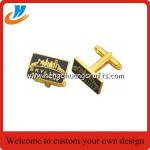Cheap cufflinks/brass metal cuff links with logo,MOQ 50 sets each cufflinks