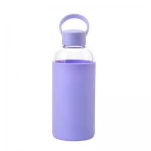 China Promotional 8 Oz Glass Drinking Bottles BPA FREE For Sports on sale