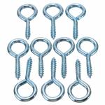 Hardening Zinc Plated Screw Eyes Round Head For Buildings / Engeering Equipment