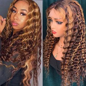 Wholesale Deep Wave Full Lace Human Hair Wigs For Natural Look And Feel from china suppliers