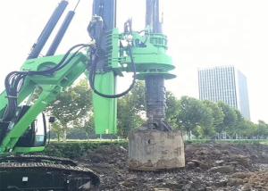 Wholesale 50kN Crowd Force Diesel Used Foundation Piling Rig 90° Drilling Angle from china suppliers
