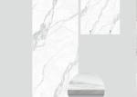 Elegant Stain And Scratch Resistant Polished White Porcelain Tiles For Living