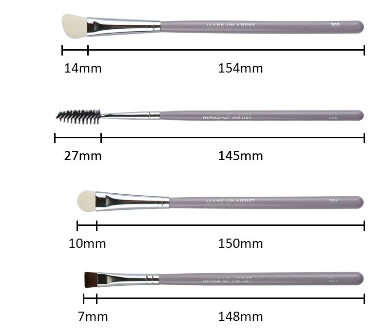 Taro Purple cosmetic Makeup Brush Set 10 piece brush set for daily makeup