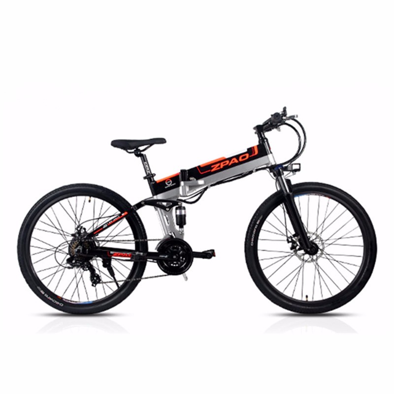 48V 26 Inch Mountain Style Italian Electric Bike For Male and Female Front Rear Disc Brake
