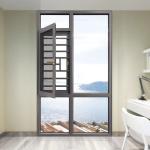 Wind Pressure Resistance Level 9 Triple Glazed Casement Windows for Custom