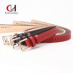 ODM Ladies Leather Belt Casual Hollowed Out Decoration Fake Needle Buckle Belt
