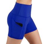 High Waisted Black Sports Shorts For Women Tummy Control Gym Tight Leggings Side