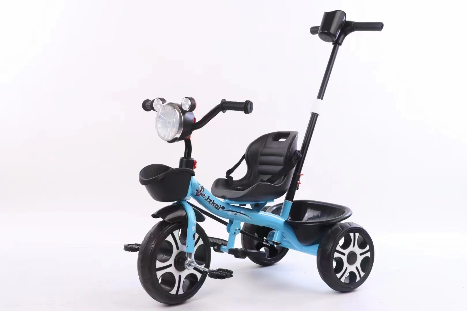 Boys Girls Three Wheel Trike Children Tricycle With Parents Care Push Bar