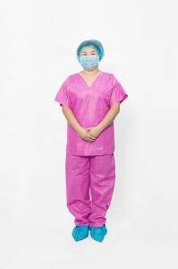 Wholesale Medical Grade Non-Woven Disposable Scrub Suit Uniform, WORKWEAR from china suppliers