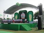 Silver 50x3mm Tube 5M Diameter Aluminum Stage Lighting Truss System Can Be