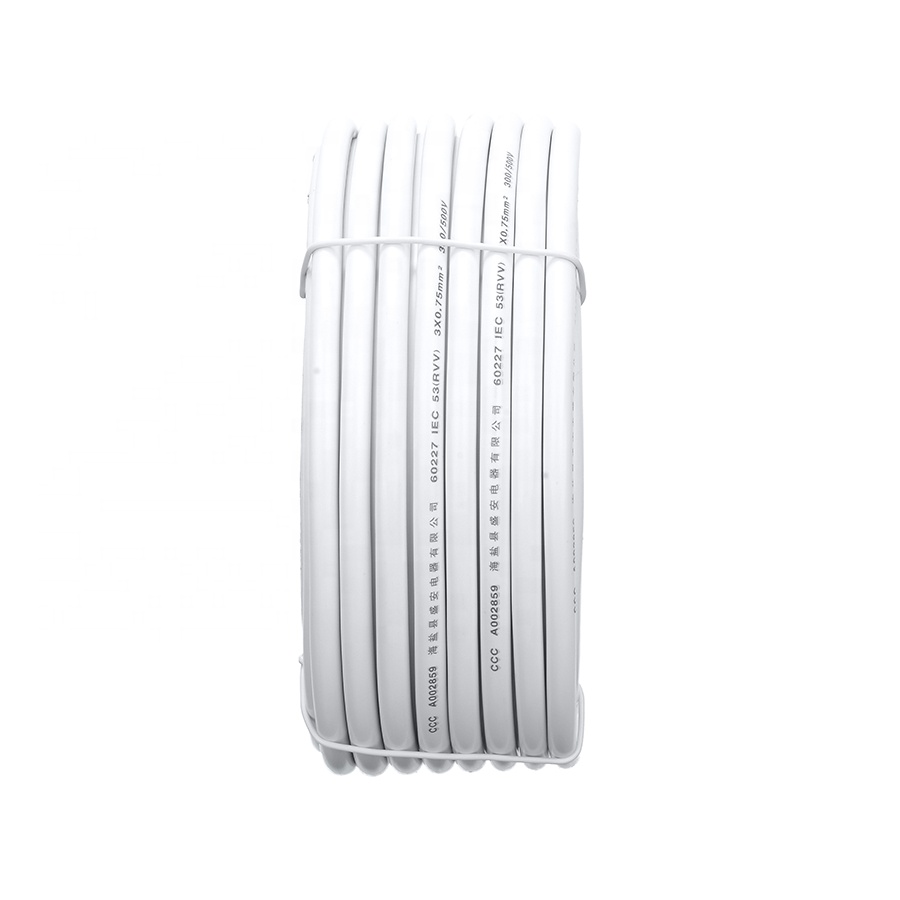 Indonesia Market SNI Approval AC Cord H05VV-F Flexible 3 Core Wire Copper Conductor Electrical Power Cable Insulation Material PVC