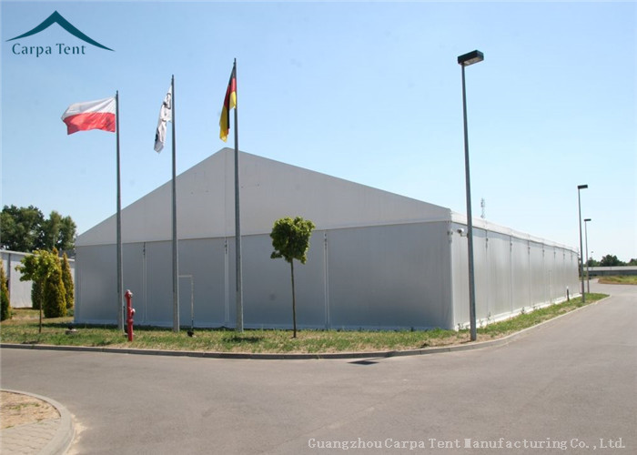 White Aluminium Frame Warehouse Tent With Rainproof Large Canopy Fabric
