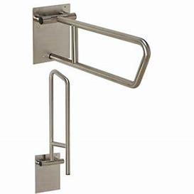 Wholesale Stainless Steel 500 pounds Disabled Toilet Handrails Stand Alone Toilet Rail from china suppliers