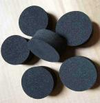 Black Round Rubber Foam Closed Cell ECO Friendly EN71 For Kids