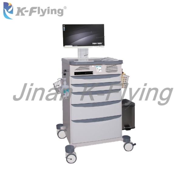 ABS Lithium Battery Medical Trolley Cart Hospital Patient Care Wireless Nursing